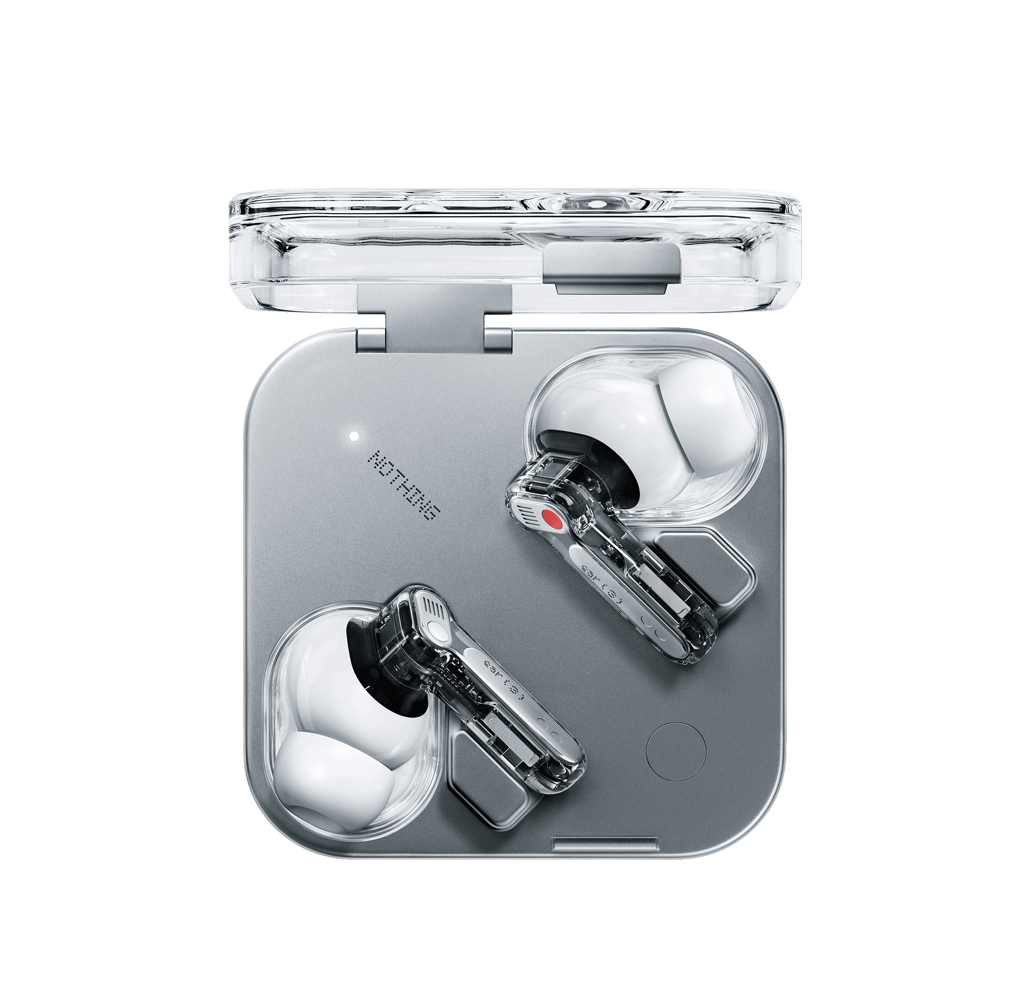 white nothing ear (3) wireless earbuds and charging case